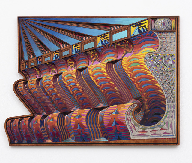 Zach Harris, ‘Zodiac Bench / Sunset Strips’, 2018, David Kordansky Gallery