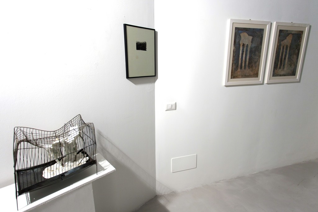 Installation view: Mattia Vernocchi, Luca Piovaccari, Remo Suprani Installation view: Mattia Vernocchi, Luca Piovaccari, Remo Suprani