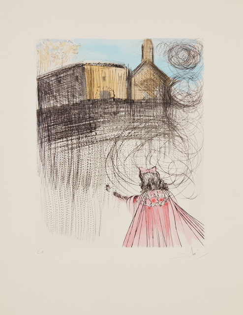 Salvador Dalí, ‘The Glory that was Spain’s, from An American Portrait, 1776-1976’, 1975-76, Print, Drypoint with hand-coloring in watercolor, on Arches paper, with full margins, Phillips