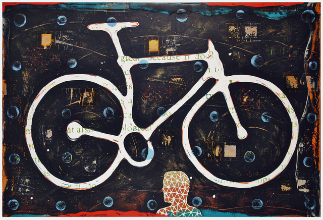 John Randall Nelson, ‘Weird West’, ca. 2020, Painting, Mixed media on wood panel, FP Contemporary