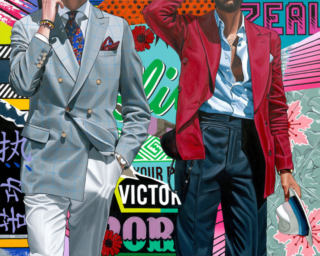 Samara Shuter, ‘Victory + Zeal’, 2019, Painting, Acrylic, Oil and Oil Pastel, on Gallery-wrapped Canvas, Axiom Contemporary