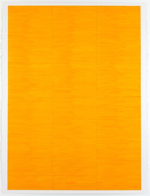 Jon Poblador, ‘Yellow Field’, 2020, Painting, Watercolor and Graphite Pencil on Paper, Alfa Gallery