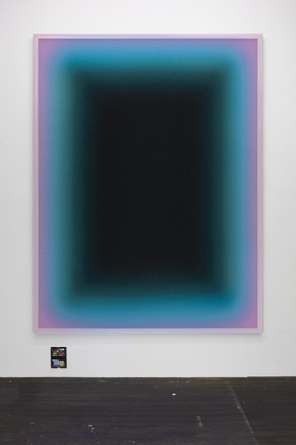 Jonny Niesche, ‘A problem concerning emptiness’, 2019, Painting, 3 x layers of Voile fabric print Aluminium flat bar frame of my design Auto lack, LUNDGREN GALLERY