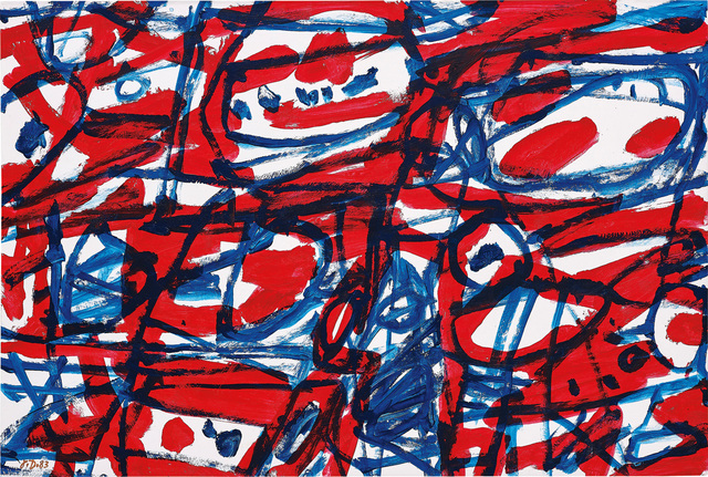 Jean Dubuffet, ‘Mire G67 (Boléro)’, 1983, Painting, Acrylic on paper mounted on card laid on canvas, Phillips