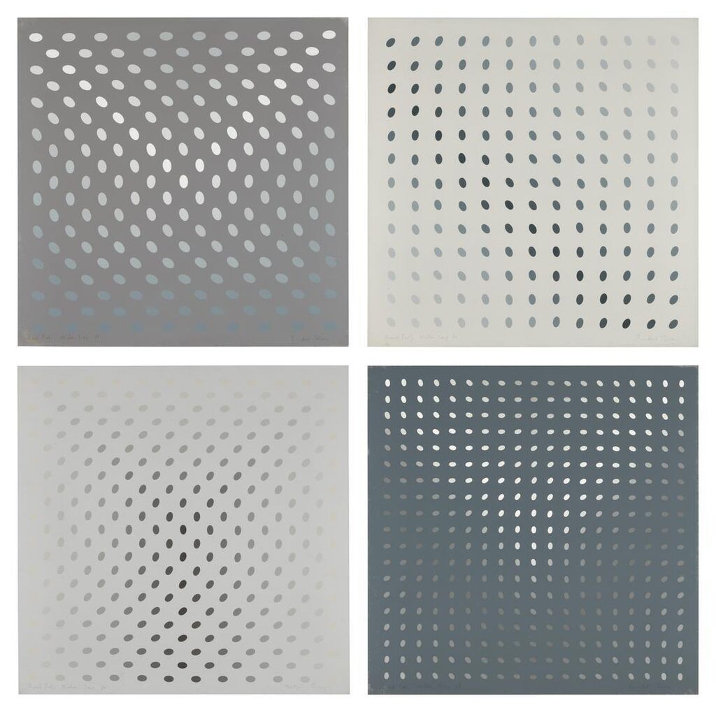 Bridget Riley - Nineteen Greys (a - d)