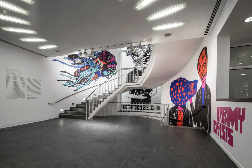Installation view. "Roots. Indonesian Contemporary Art", Frankfurter Kunstverein, Frankfurt, Germany. September 26, 2015 - January 10, 2016. Image courtesy: Frankfurter Kunstverein Installation view. "Roots. Indonesian Contemporary Art", Frankfurter Kunstverein, Frankfurt, Germany. September 26, 2015 - January 10, 2016. Image courtesy: Frankfurter Kunstverein