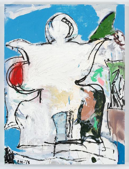 Eddie Martinez, ‘Warning Signal’, 2015, Painting, Oil, acrylic, spray paint, enamel, Independent Curators International (ICI) Benefit Auction