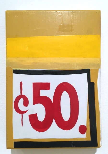 Joe Lotto, ‘Fifty Cents’, 2018, Painting, Enamel on wood, Deep Space Gallery