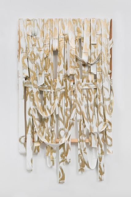 Kendell Carter, ‘WEave Painting (Word)’, 2015, Painting, Acrylic and wood, Edward Cella Art and Architecture