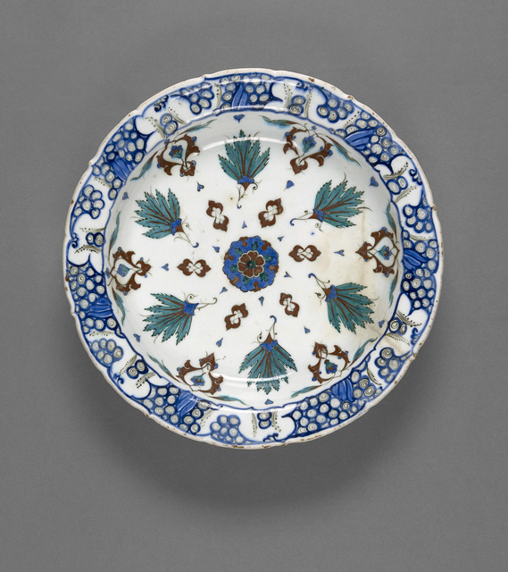 Unknown Artist, ‘Plate’, late 16th century, Design/Decorative Art, Earthenware (Iznik ware), National Gallery of Victoria