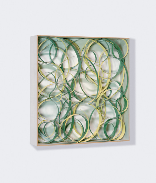 Beat Zoderer, ‘Studie zu OP No.1 V.II auf vier Lagen’, 2006, Sculpture, Acrylic on metal in wood case, Bartha Contemporary