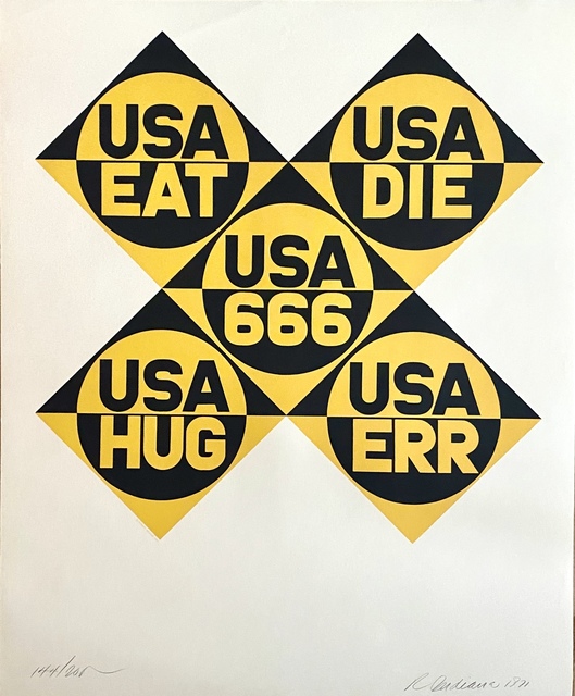 Robert Indiana, ‘USA 666’, 1971, Woodward Gallery