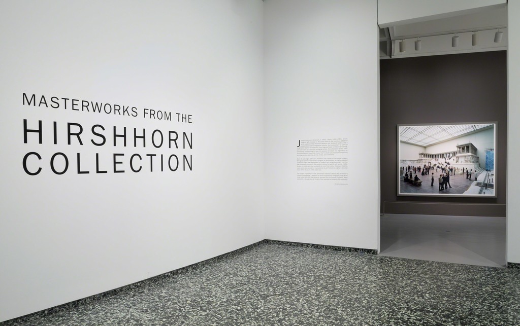 Installation view of Masterworks from the Hirshhorn Collection at the Hirshhorn Museum and Sculpture Garden, 2016. Thomas Struth, Pergamon Museum I, Berlin, 2001. Photo: Cathy Carver Installation view of Masterworks from the Hirshhorn Collection at the Hirshhorn Museum and Sculpture Garden, 2016. Thomas Struth, Pergamon Museum I, Berlin, 2001. Photo: Cathy Carver