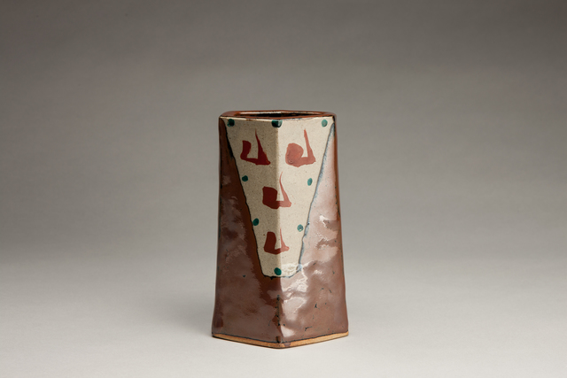 Shinsaku Hamada, ‘Vase, kaki glaze with akae decoration’, Other, Stoneware, Pucker Gallery