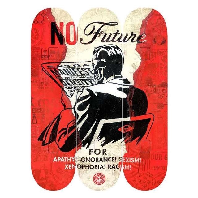 Shepard Fairey, ‘NO FUTURE SKATEBOARD’, 2017, Dope! Gallery