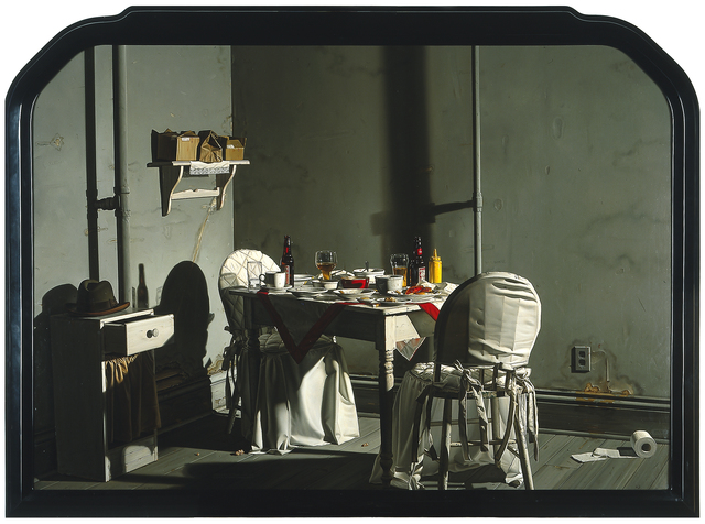 Donald Roller Wilson, ‘Mrs. Jenkins' Late Night Dinner in Her Room, Alone (While, Out in the Hall Leading to Her Room, Her Small Friends were Sleeping)’, 1984, Blanton Museum of Art