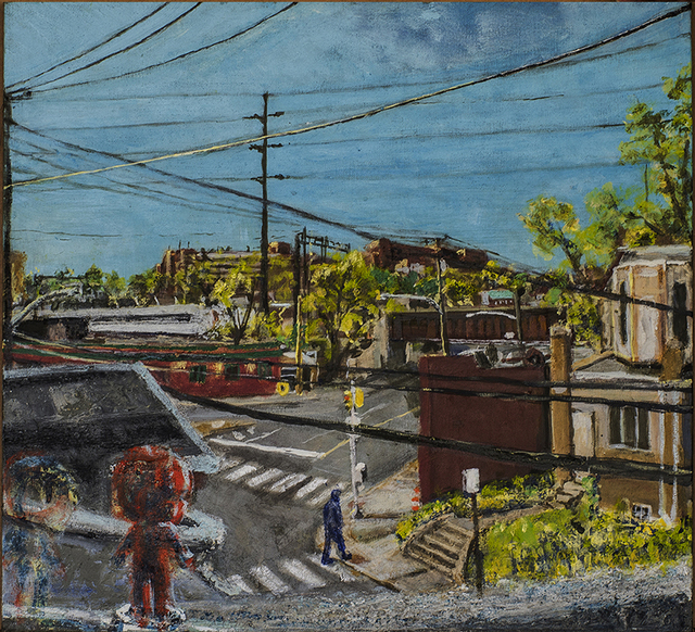 Marton Szabo, ‘The Train Goes Ubul Stays’, 2017, Painting, Oil on canvas, InLiquid