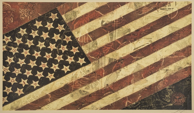 Shepard Fairey (OBEY), ‘Flag I’, 2011, Forum Auctions