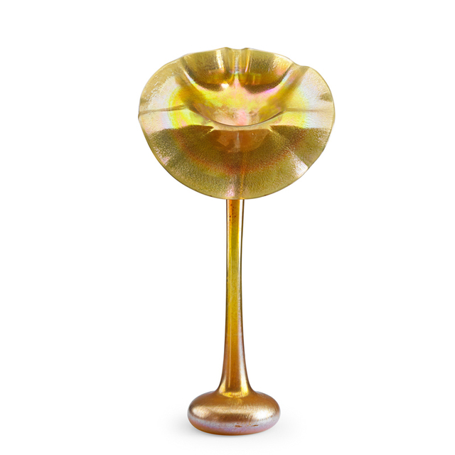 Tiffany Studios, ‘Large Gold Favrile Glass Jack-In-The-Pulpit, New York’, ca. 1908, Rago/Wright