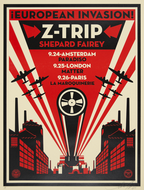 Shepard Fairey (OBEY), ‘European Invasion Z-Trip’, 2009, Heather James Fine Art Gallery Auction