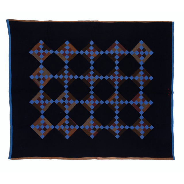 ‘Puss In The Corner’, circa 1920, Textile Arts, Coton et laine, PIASA