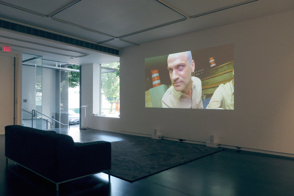 CENTER JENNY (still), 2013 by Ryan Trecartin, presented at Upfor. Work lent for exhibition courtesy the artist and Regen Projects Los Angeles/Andrea Rosen Gallery New York. CENTER JENNY (still), 2013 by Ryan Trecartin, presented at Upfor. Work lent for exhibition courtesy the artist and Regen Projects Los Angeles/Andrea Rosen Gallery New York.