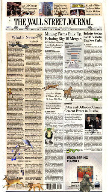 Olia Lialina, ‘Online Newspapers New York Edition: Wall Street Journal’, 2008, The Kitchen