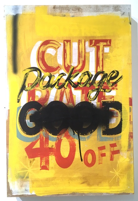 Joe Lotto, ‘Cut’, 2019, Painting, Enamel on panel, Deep Space Gallery
