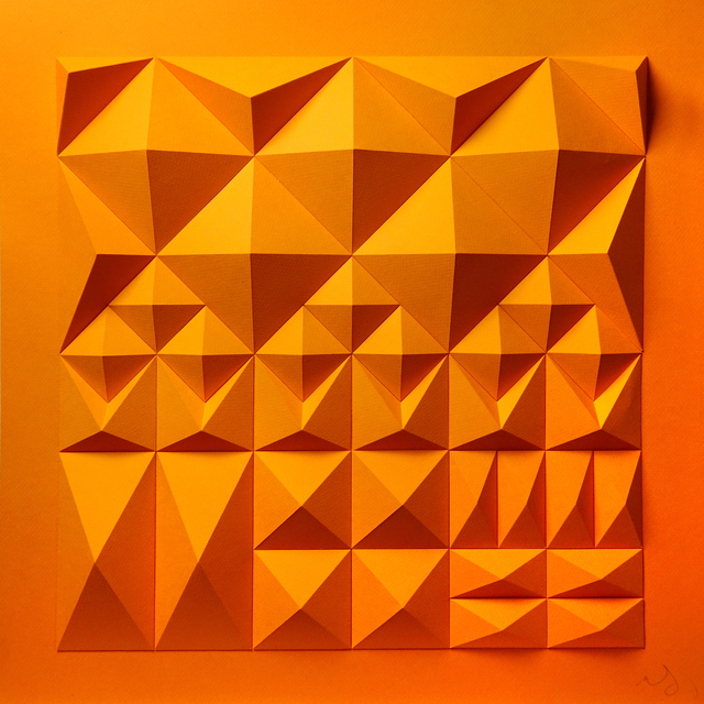 Matt Shlian, ‘As Long As You Are Here (Orange Backing)’, 2019, Duran Mashaal