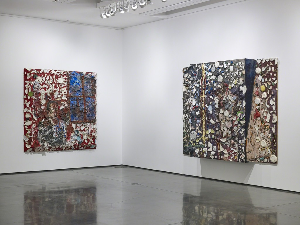 Installation view: Julian Schnabel Plate Paintings 1978-86, Aspen Art Museum, 2016 .Photo: Tony Prikryl Installation view: Julian Schnabel Plate Paintings 1978-86, Aspen Art Museum, 2016 .Photo: Tony Prikryl