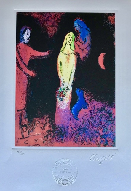 Marc Chagall, ‘Chloé vêtue et coiffée par Cléariste’, 1985, ByNewArt