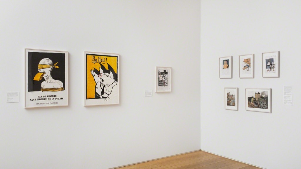 "Tomi Ungerer: All in One" (2015). Courtesy of the Drawing Center. Photo by Jose Andres Ramirez. "Tomi Ungerer: All in One" (2015). Courtesy of the Drawing Center. Photo by Jose Andres Ramirez.