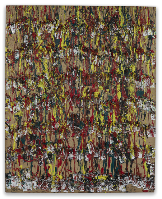 Arman, ‘Untitled (paint tubes)’, 1992, Painting, Acrylic and paint tubes on canvas, Galeria Freites