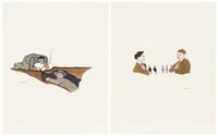I: Rip - Roarin' for a smoke; II: Untitled (Lot of 2 Elements);