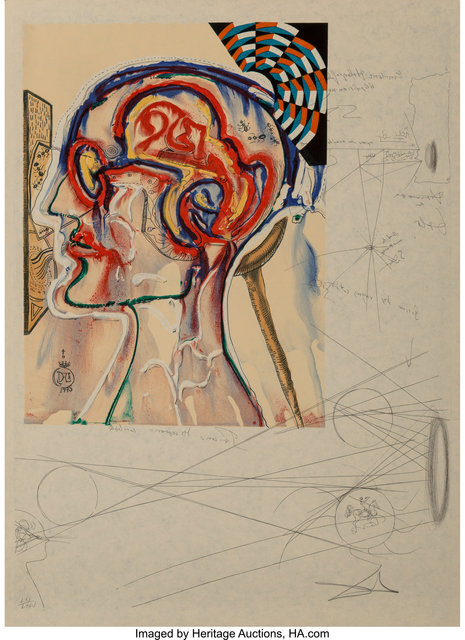 Salvador Dalí, ‘Imaginations and Objects of the Future’, 1975-76, Print, 11 intaglios and lithographs in colors, six with collage, on Japanese paper, with cover sheets and text, Heritage Auctions