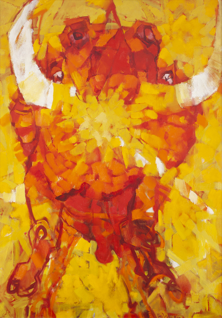 Frank Hodgkinson, ‘Sun Bull’, ca. 1967, Painting, Oil on canvas, Charles Nodrum Gallery