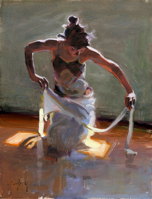 Kim English, ‘White Ribbon’, 2021, Painting, Oil, Abend Gallery