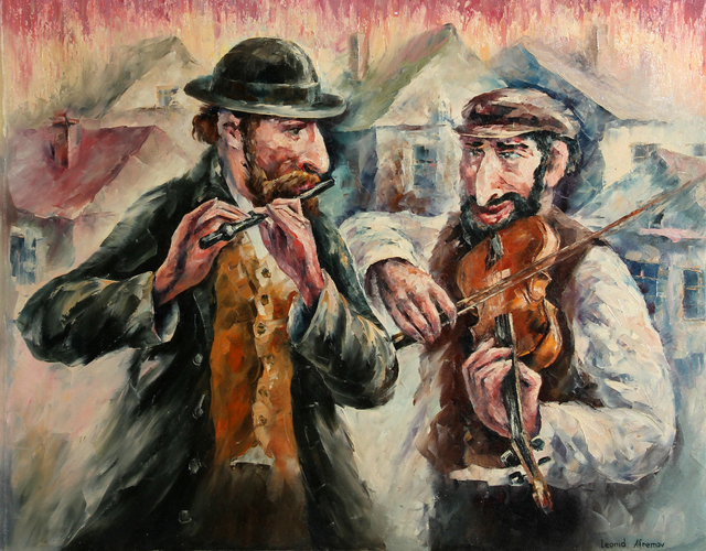 Leonid Afremov, ‘Two Street Musicians’, 2001, RoGallery