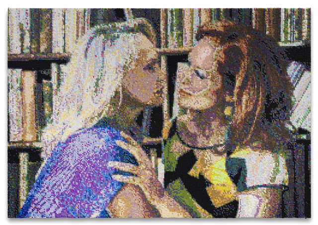 Frances Goodman, ‘A Moment’, 2020, Mixed Media, Hand-stitched sequin on canvas, Richard Taittinger Gallery