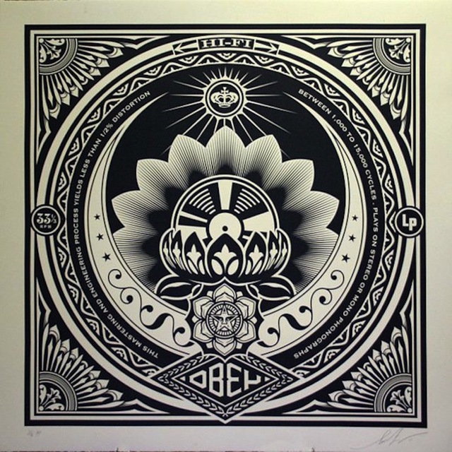 Shepard Fairey (OBEY), ‘Lotus Album, Large Format ’, 2011, Gregg Shienbaum Fine Art
