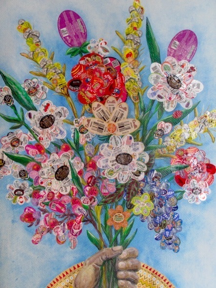 Luisa Caldwell, ‘Fistful of Flowers’, 2017, Bronx Museum: Benefit Auction 2018