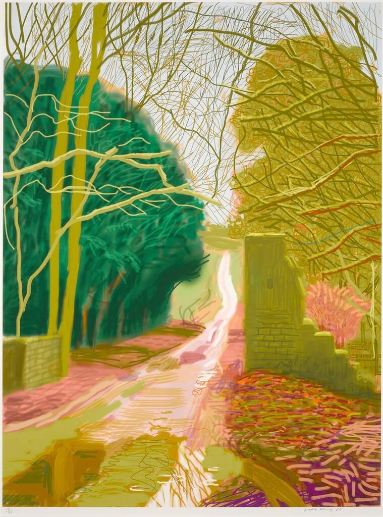 David Hockney - The Arrival of Spring in Woldgate, East Yorkshire in 2011 (twenty eleven) - 29 January