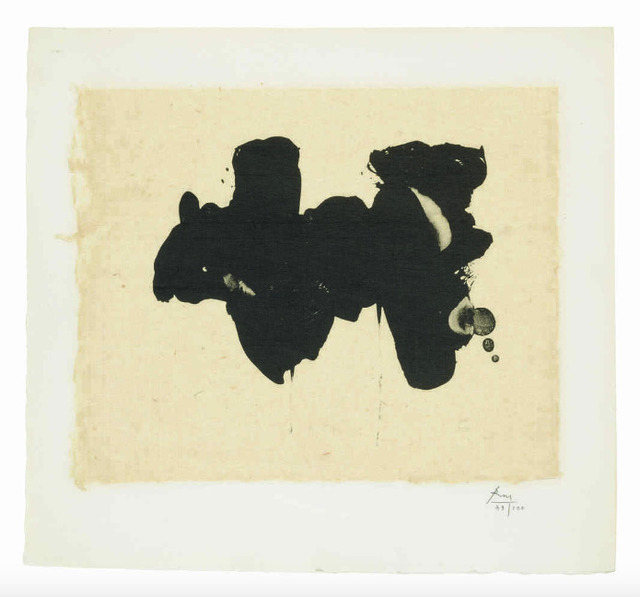Robert Motherwell, ‘Alberti Elegy’, 1982, Print, Lithograph and chine appliqué, Upsilon Gallery