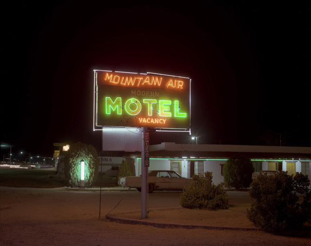 Steve Fitch, ‘Mountain Air Motel, Benson, Arizona, December 3, 1980’, 1980, Photography, Vintage Ektacolor contact print, Robert Koch Gallery
