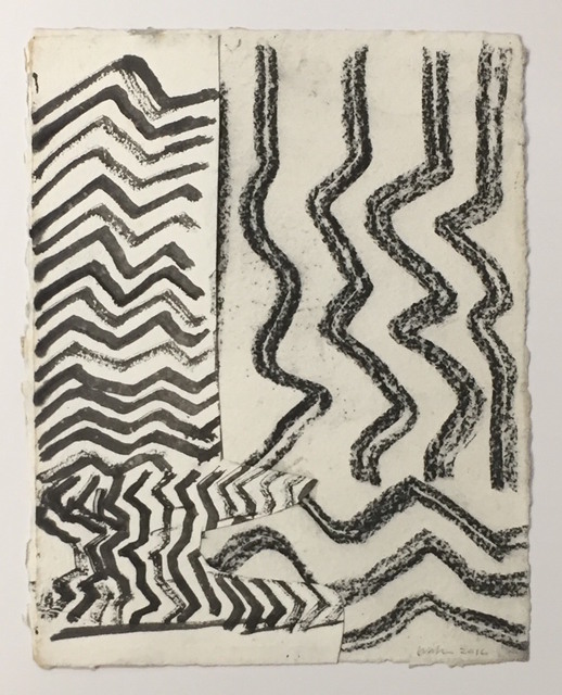 John Walker (b.1939), ‘Looking Out to Sea I’, 2016, Drawing, Collage or other Work on Paper, Mixed media on paper, New York Studio School