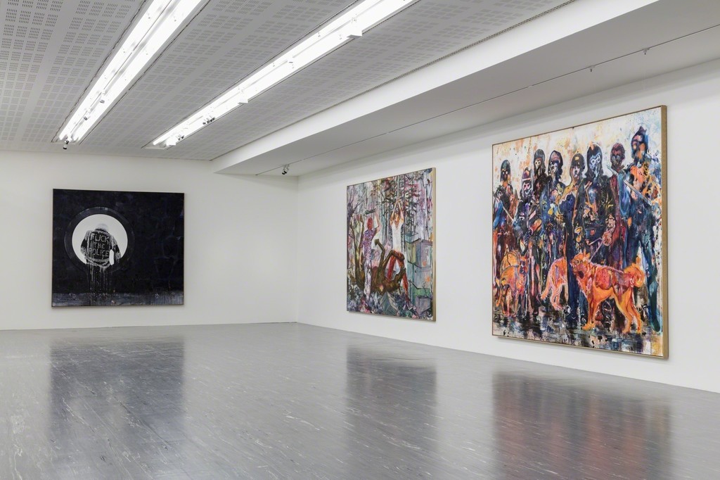 Exhibition View Daniel Richter – Lonely Old Slogans, Photo: © Belvedere, Vienna, 2017 Exhibition View Daniel Richter – Lonely Old Slogans, Photo: © Belvedere, Vienna, 2017