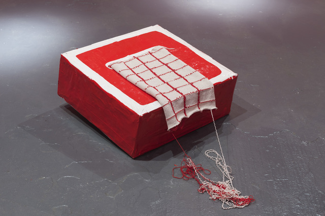 Allegra Pacheco, ‘Red Box’, 2015, Sculpture, Papier mâché, paper, wood, yarn, and oil based paint, LAMB Arts