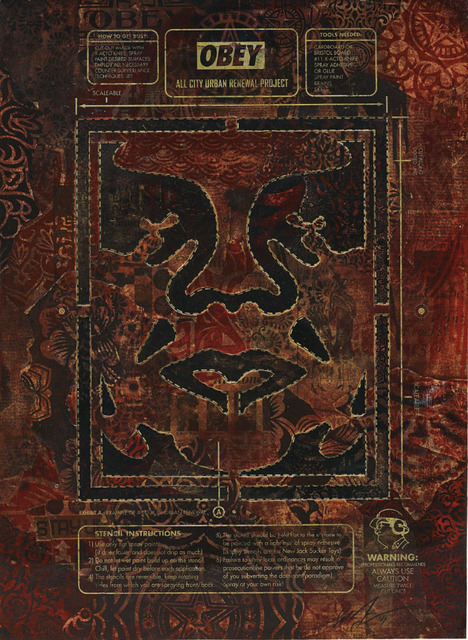Shepard Fairey (OBEY), ‘Urban Renewal Stencil’, 2011, Maddox Gallery