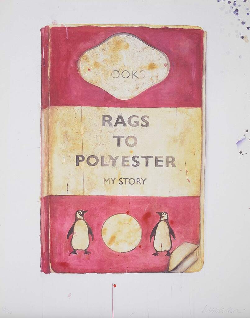 Harland Miller - Rags to Polyester