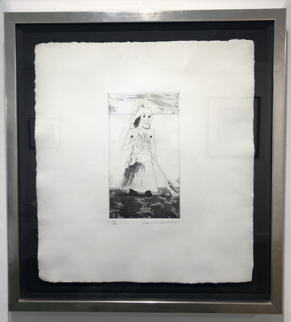David Hockney, ‘The Enchantress in Her Garden’, 1969, Print, Etching, Mr & Mrs Clark’s
